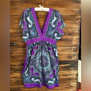 Bailey Blue Purple Paisley Dress